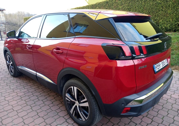 Peugeot 3008 cena 88000 przebieg: 52000, rok produkcji 2018 z Brzozów małe 106